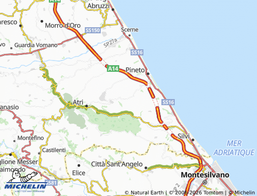 MICHELIN Mutignano map - ViaMichelin