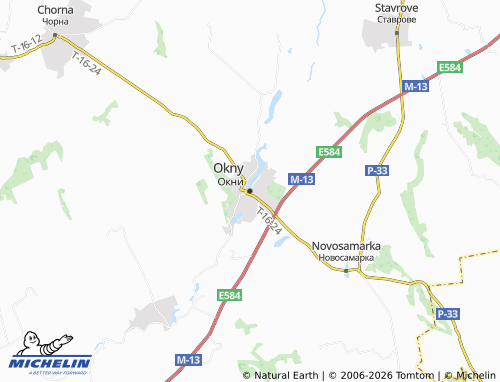 Mapa MICHELIN Okny - ViaMichelin