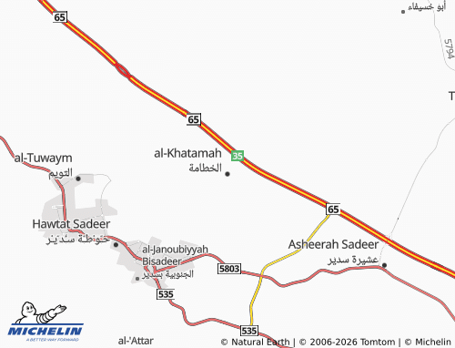 Mappa MICHELIN al-Khatamah - ViaMichelin