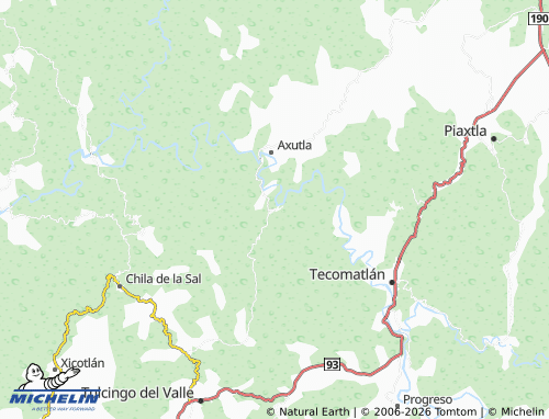 MICHELIN Huehuepiaxtla map - ViaMichelin