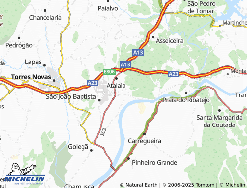 MICHELIN Moita do Norte map - ViaMichelin
