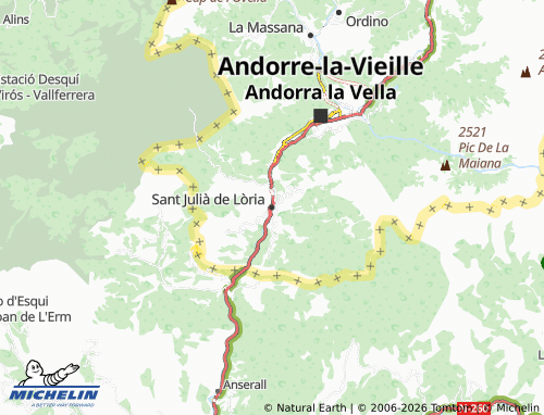 Mapa MICHELIN San Julián de Loria - ViaMichelin