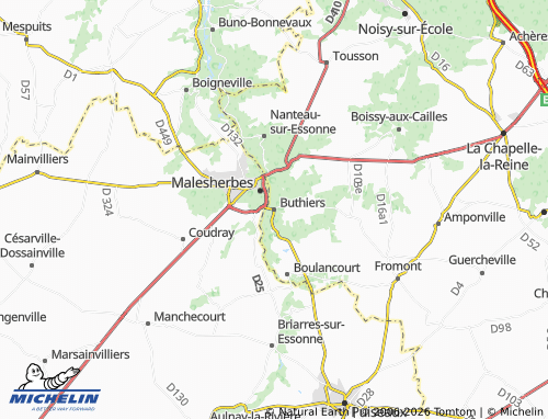 MICHELIN Buthiers map - ViaMichelin