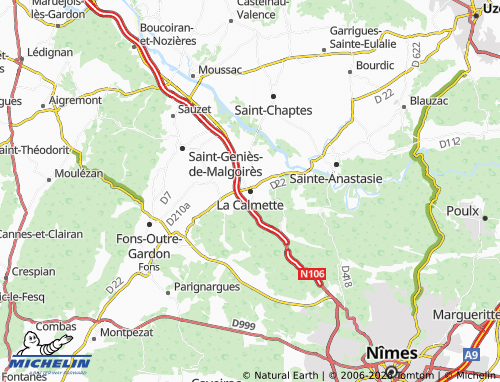 Mapa MICHELIN La Calmette - ViaMichelin