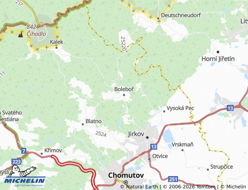 Mappa MICHELIN Boleboř - ViaMichelin