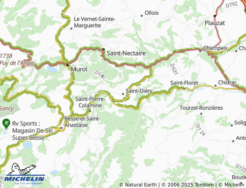 MICHELIN-Landkarte Saint-Diéry - ViaMichelin