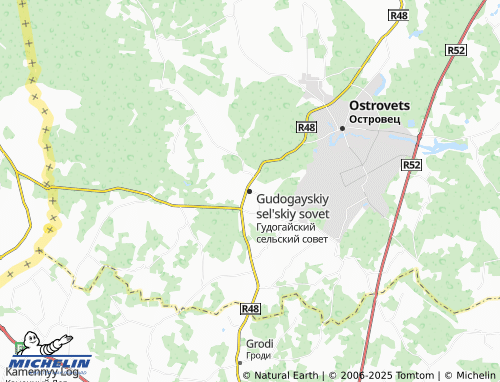 MICHELIN Gudogayskiy sel'skiy sovet map - ViaMichelin