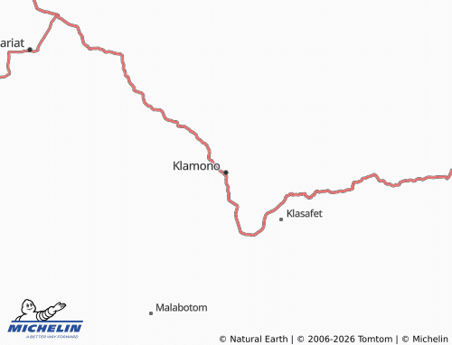Mapa MICHELIN Klamono - ViaMichelin