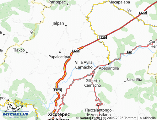 Mappa MICHELIN San Pedro Petlacotla - ViaMichelin