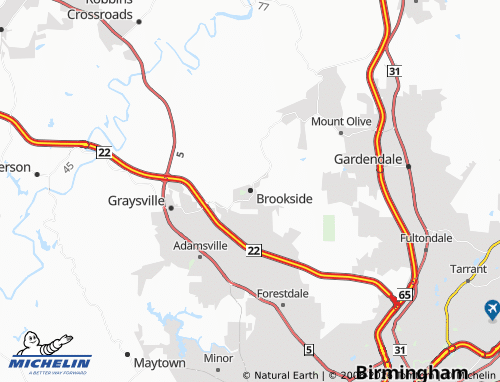 Kaart MICHELIN Brookside - ViaMichelin