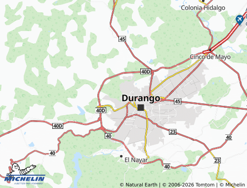 MICHELIN Niños Héroes Norte map - ViaMichelin