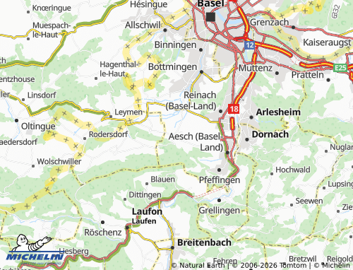 Mappa MICHELIN Ettingen - ViaMichelin