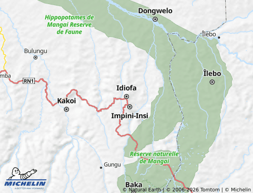 Mapa MICHELIN Idiofa - ViaMichelin