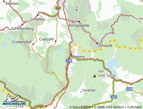 Mappa MICHELIN Vejprty - ViaMichelin