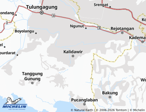 MICHELIN Kalidawir map - ViaMichelin