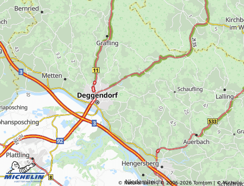 MICHELIN Klotzing map - ViaMichelin