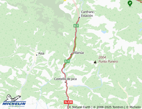 MICHELIN Villanúa map - ViaMichelin