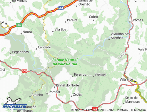 MICHELIN Abreiro map - ViaMichelin