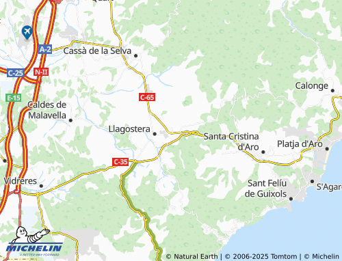 Mapa MICHELIN Llagostera Residencial - ViaMichelin