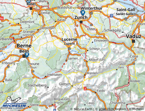 MICHELIN Nidwalden map - ViaMichelin