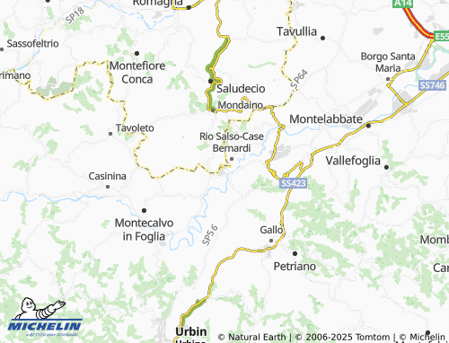 MICHELIN Zona Artigianale San Giorgio map - ViaMichelin
