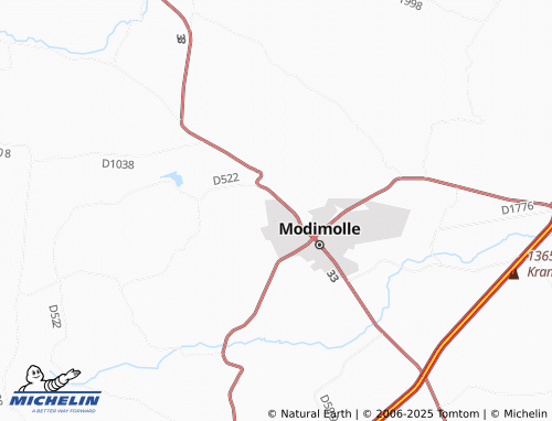 MICHELIN Magalakynshoogte map - ViaMichelin