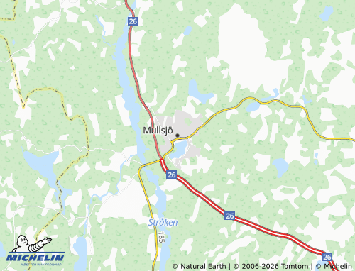 MICHELIN Mullsjö map - ViaMichelin