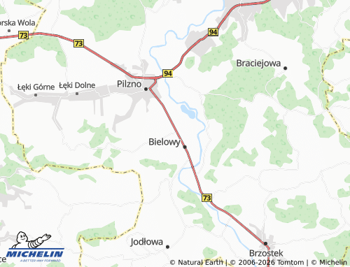 MICHELIN Strzegocice map - ViaMichelin