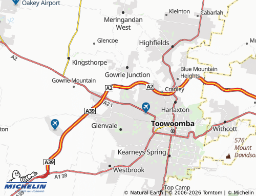 Mapa MICHELIN Cotswold Hills - ViaMichelin