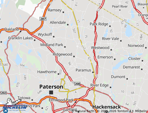 Mappa MICHELIN Ridgewood - ViaMichelin