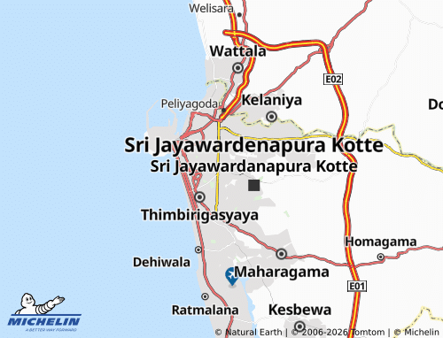 Mapa MICHELIN Borella South - ViaMichelin