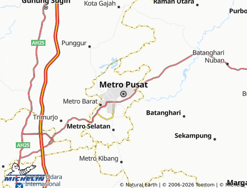 MICHELIN-Landkarte Metro Pusat - ViaMichelin