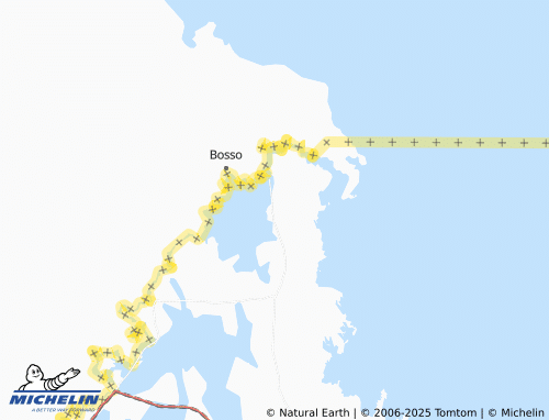 MICHELIN Bisagana map - ViaMichelin