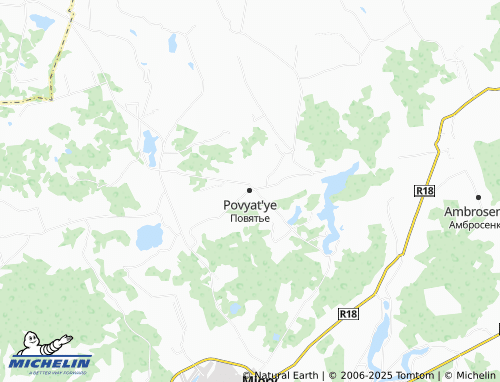 MICHELIN Povyat'ye map - ViaMichelin