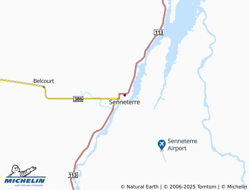 MICHELIN Senneterre map - ViaMichelin