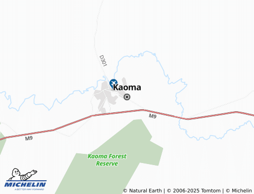 MICHELIN Kaoma map - ViaMichelin