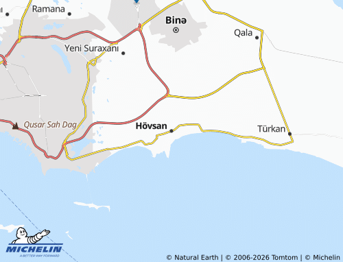 Carte MICHELIN Hövsan - ViaMichelin