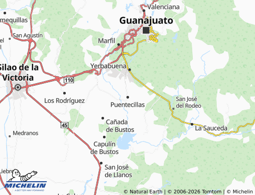 MICHELIN-Landkarte Puentecillas - ViaMichelin