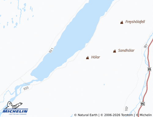 Carte MICHELIN Hallormsstaður - ViaMichelin