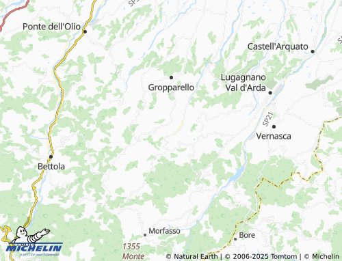 MICHELIN Magnani map - ViaMichelin