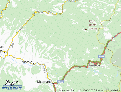 MICHELIN Uzzana map - ViaMichelin