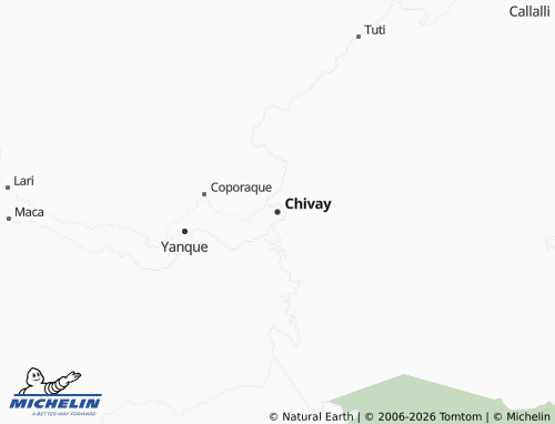 Kaart MICHELIN Chivay - ViaMichelin