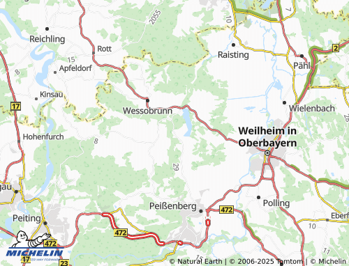 MICHELIN-Landkarte Paterzell - ViaMichelin