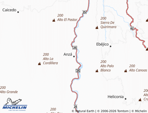 MICHELIN Anzá map - ViaMichelin