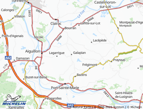 MICHELIN Galapian map - ViaMichelin