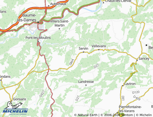 Carte MICHELIN Lanans - ViaMichelin