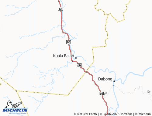 Mappa MICHELIN Kuala Balah - ViaMichelin