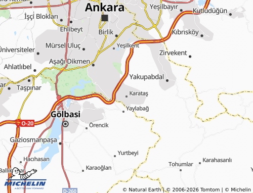 MICHELIN Karataş map - ViaMichelin