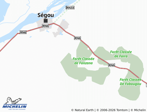 MICHELIN Dianberebougou map - ViaMichelin
