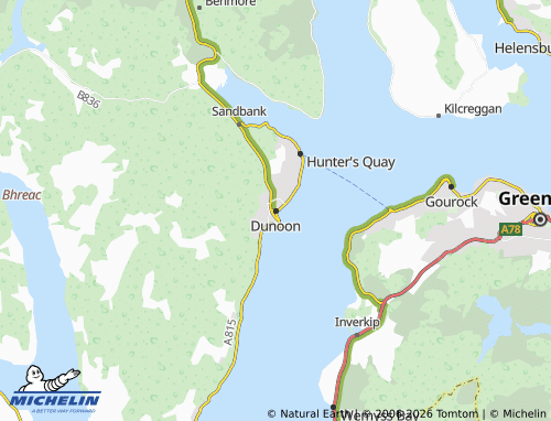 Mappa MICHELIN Dunoon - ViaMichelin